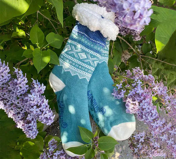 Hovedbilde Kosesokker, MARIUS®, mintblå/hvit/blå