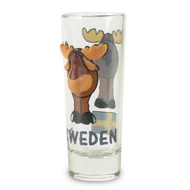 Main Image Snapsglass høyt poly elg Sweden