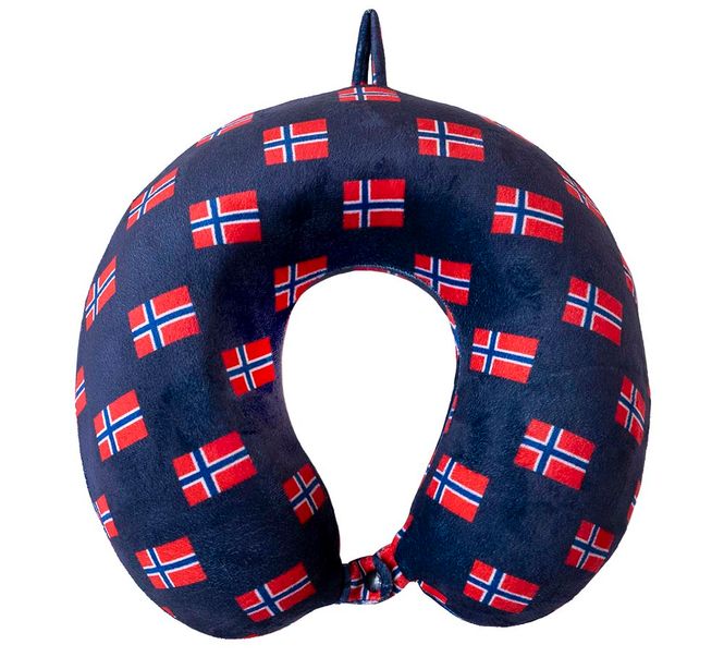 Hovedbilde Nakkepute, norske flagg, memory foam