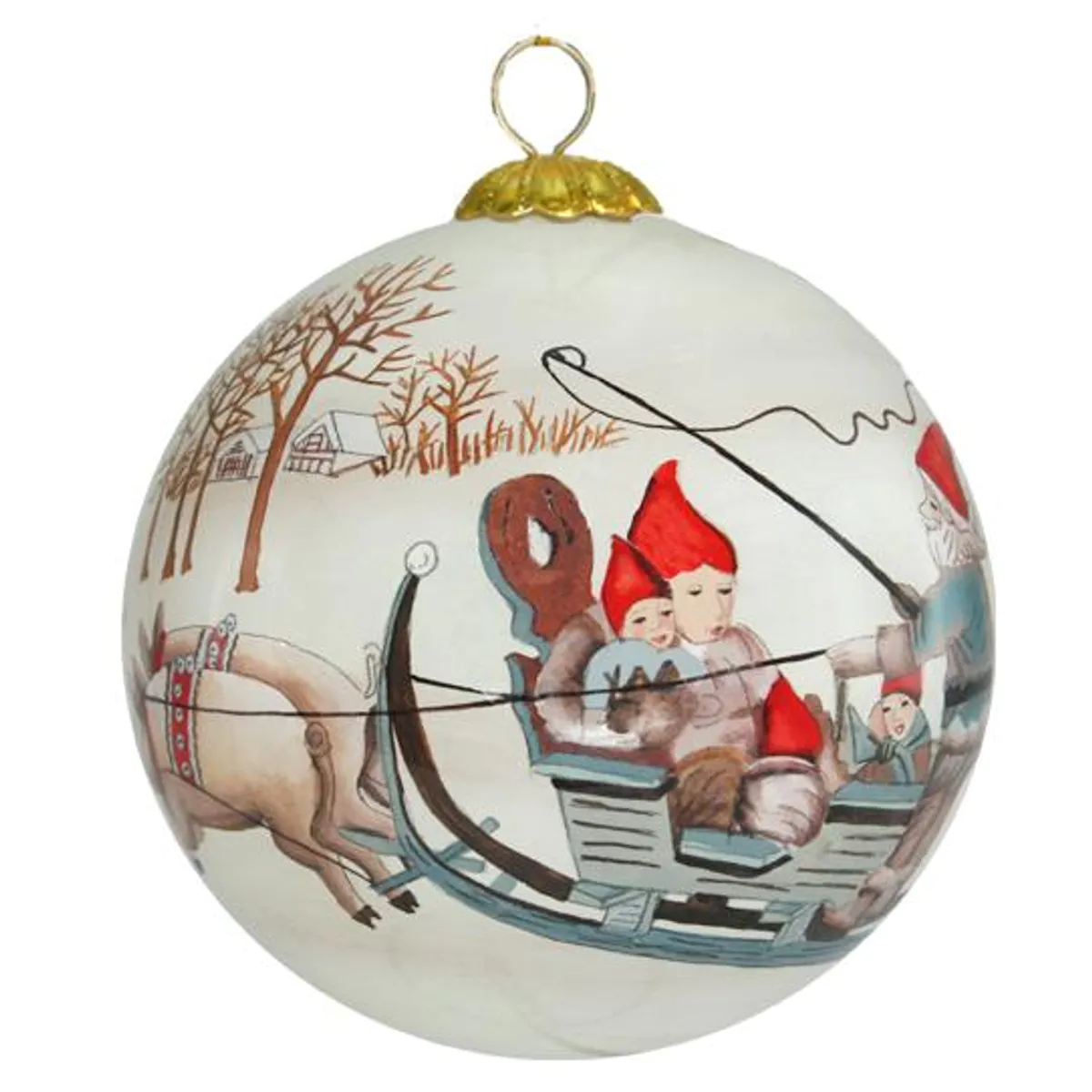 Glass bauble, Santa and the Christmas pig