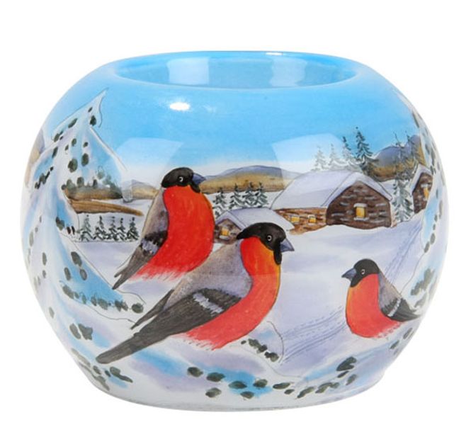 Main Image Candle holder with bullfinch