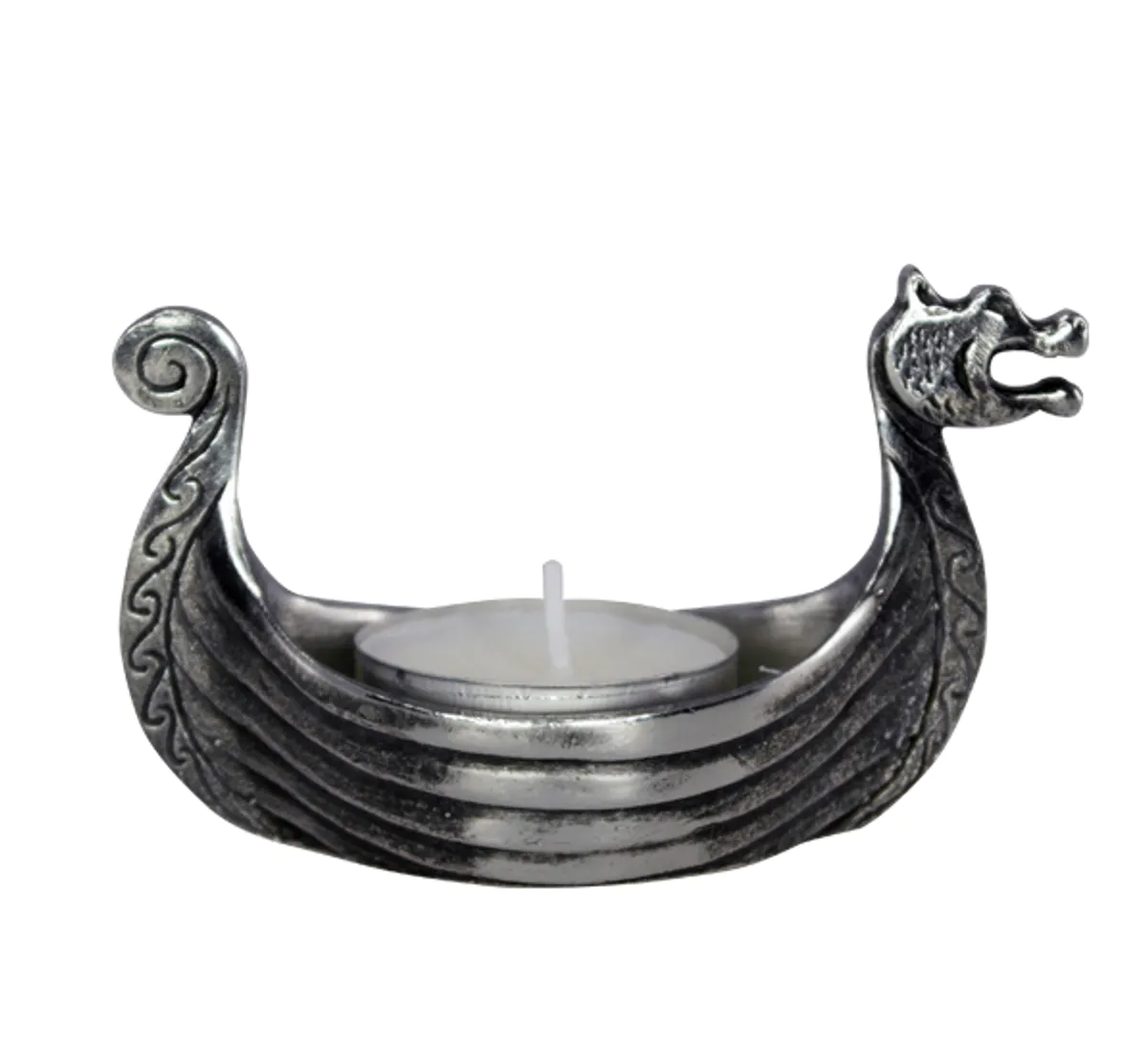 Viking ship candle holder Tinn-Per
