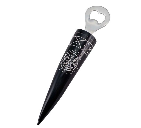 Hovedbilde Flaskeåpner av horn m. vegviser