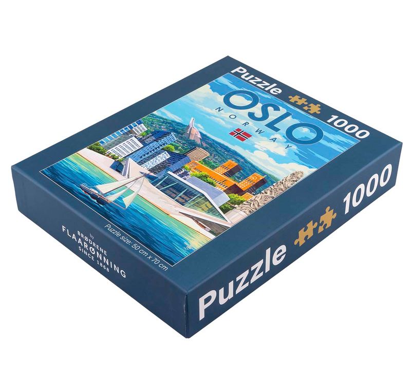 Puslespill, Oslo, retro, 1000 brikker