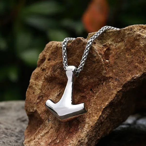 Hovedbilde Vikingsmykke, Thorshammer, blank