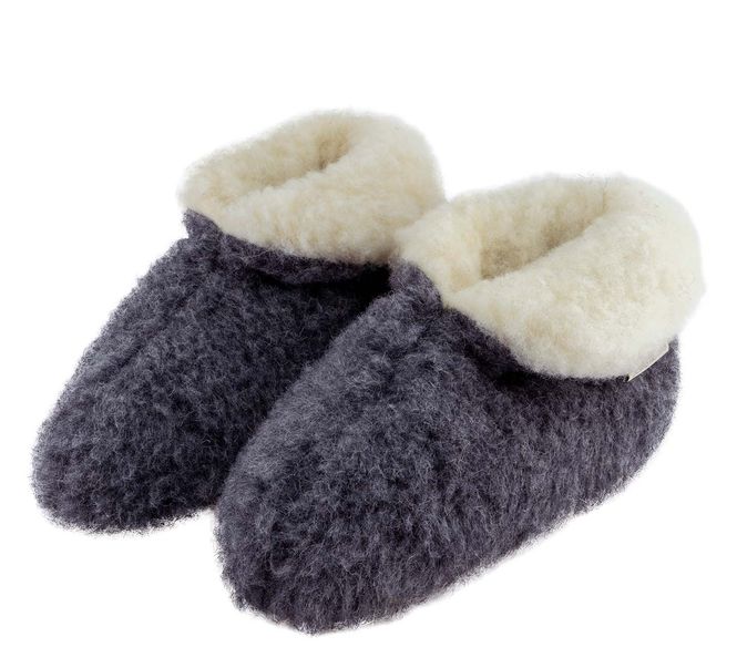 Main Image Jopo woolly slippers, dark grey, 100% merino wool
