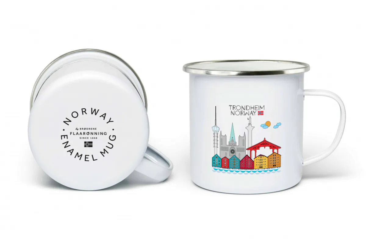 Enamel mug, Trondheim