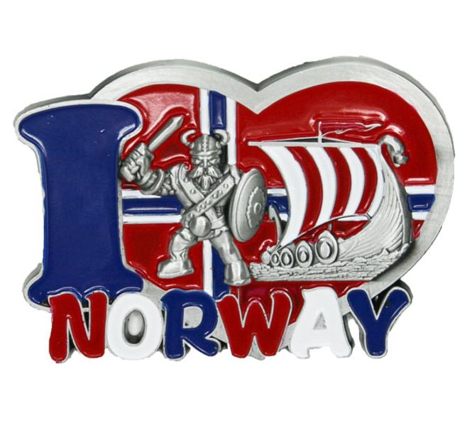 Main Image Magnet, I love Norway med viking