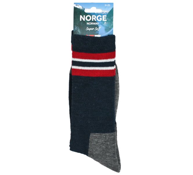 Main Image Hiking sock wiht flag stripes, navy blue