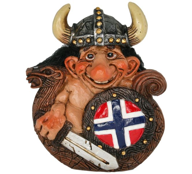 Main Image Figur, Troll i vikingskip 