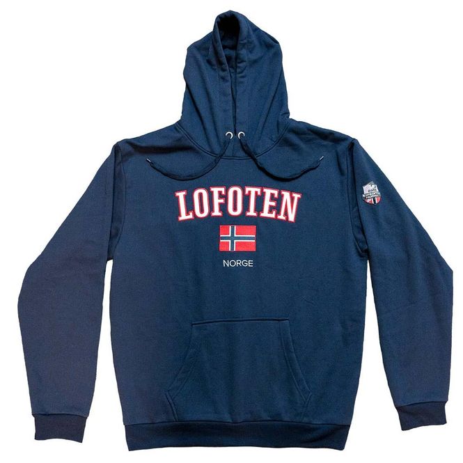 Hovedbilde Hettegenser, mørkeblå, Lofoten