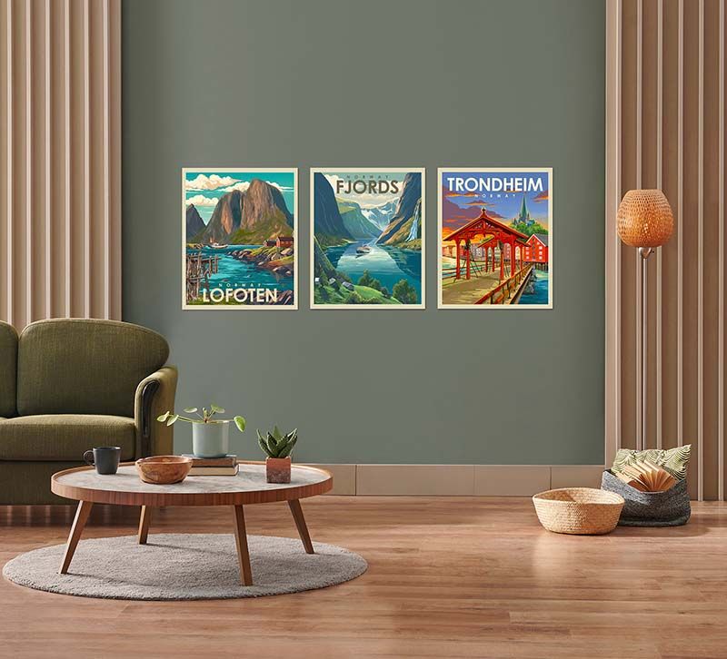 Poster Trondheim, retro