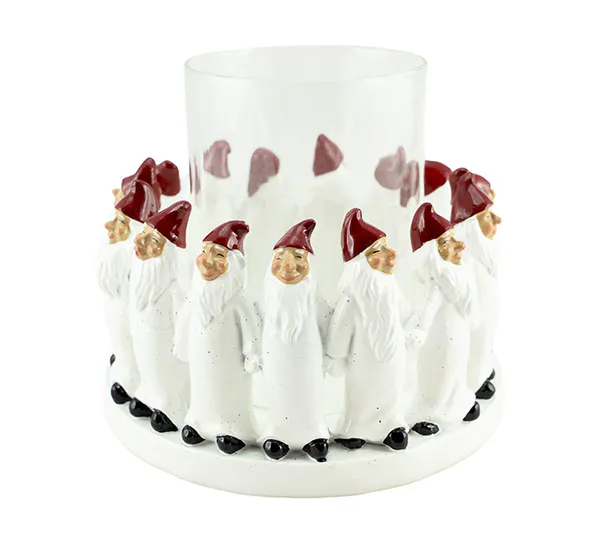 Main Image Lantern with santa, white, D. 15 cm, Harvesttime