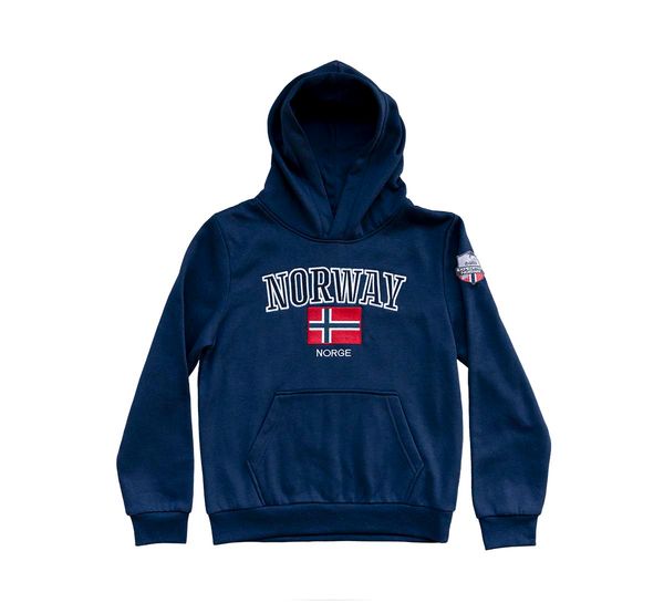 Hovedbilde Hettegenser til barn, Norway, mørkeblå