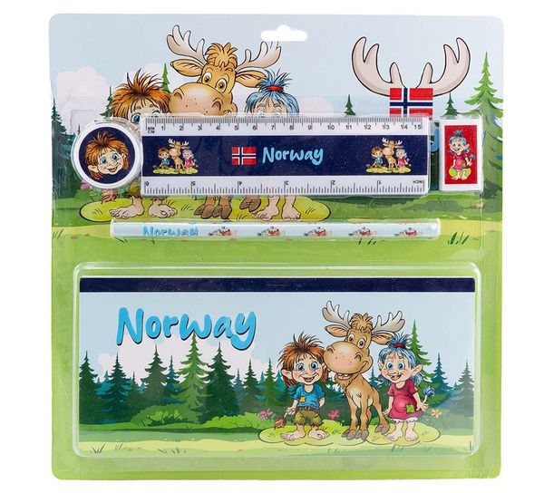 Hovedbilde Skrivesett barn, Troll, fem deler