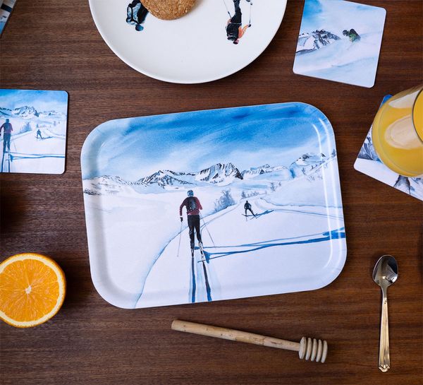 Main Image Birch veneer tray, Towards, the Mountain is ...