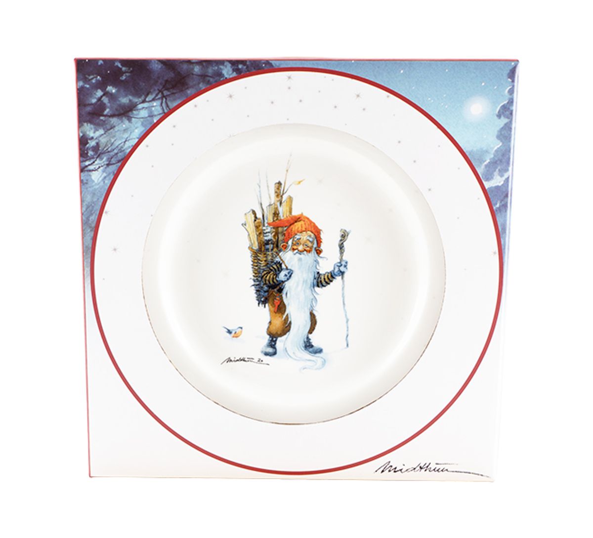 Plate, Santa Claus carries at 'Midthun' no. 13