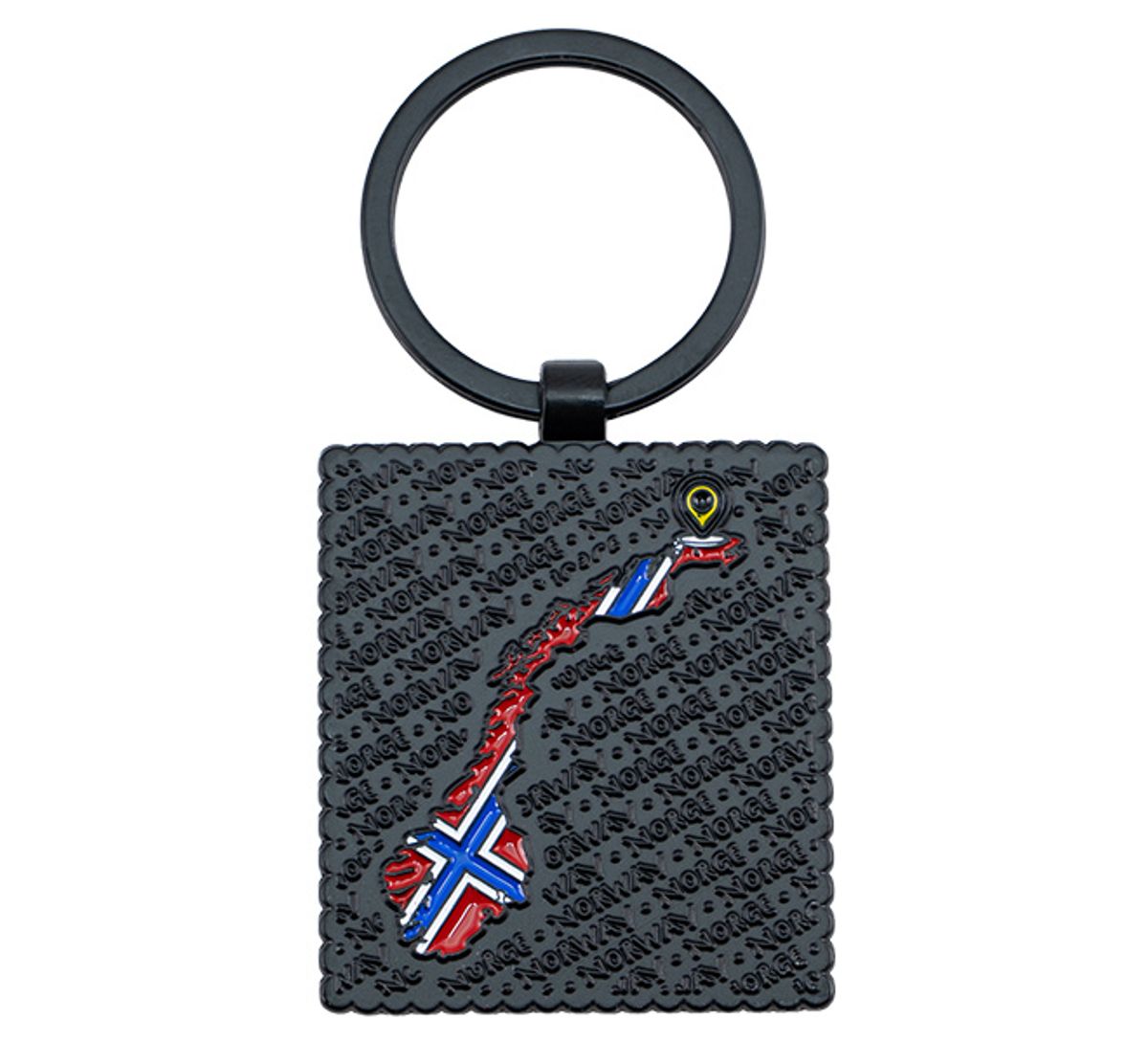 Nøkkelring, Nordkapp, sort ramme