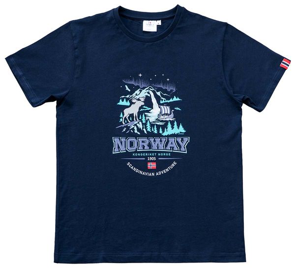 Hovedbilde T-skjorte, Scandinavian Adventure, blå