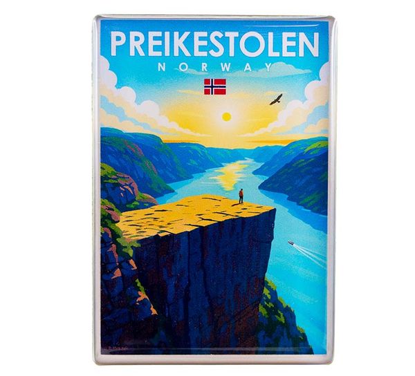 Hovedbilde Magnet, Preikestolen, retro
