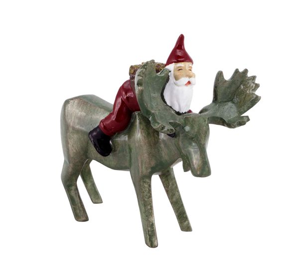 Main Image Santa on a moose, Harvesttime