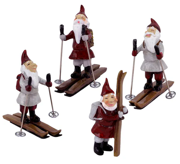 Hovedbilde Små nisser på ski, *sett à 8 stk.* Harvesttime