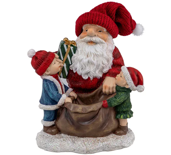 Main Image Santa with kids and bag
