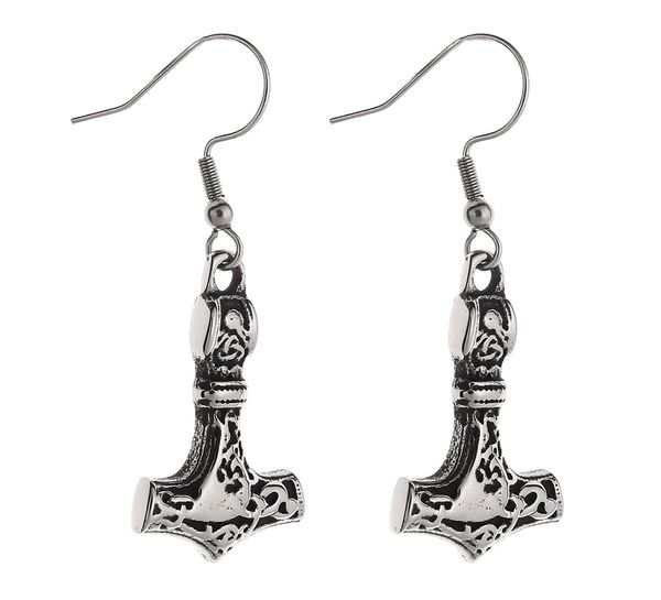 Main Image Earrings, Thor's hammer