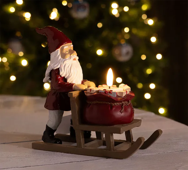 Main Image Santa on a kick-sleigh, Harvesttime