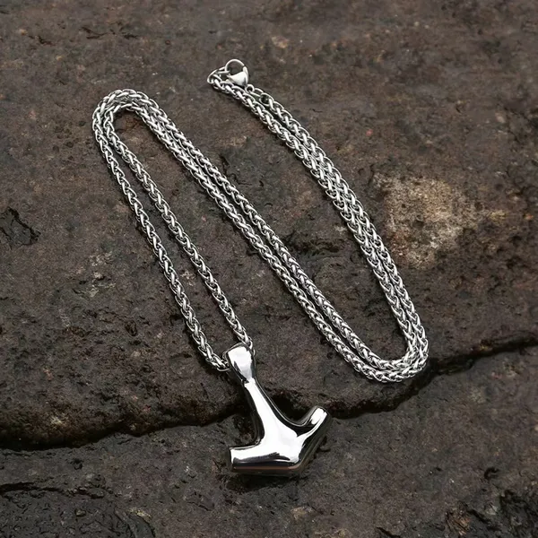 Hovedbilde Vikingsmykke, Thorshammer, blank