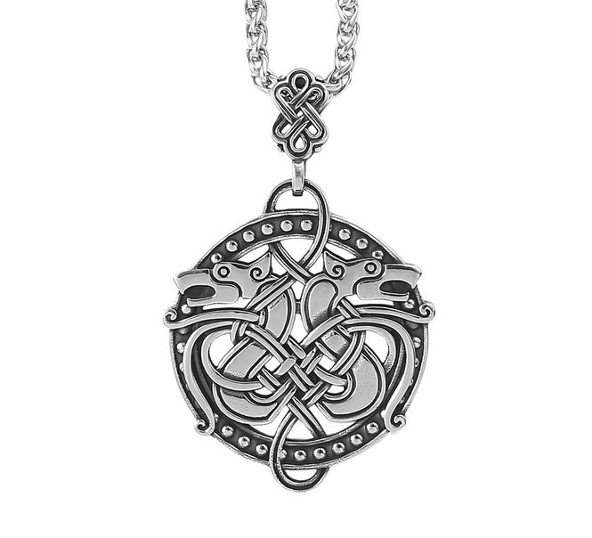 Main Image Viking necklace, Dragon heads