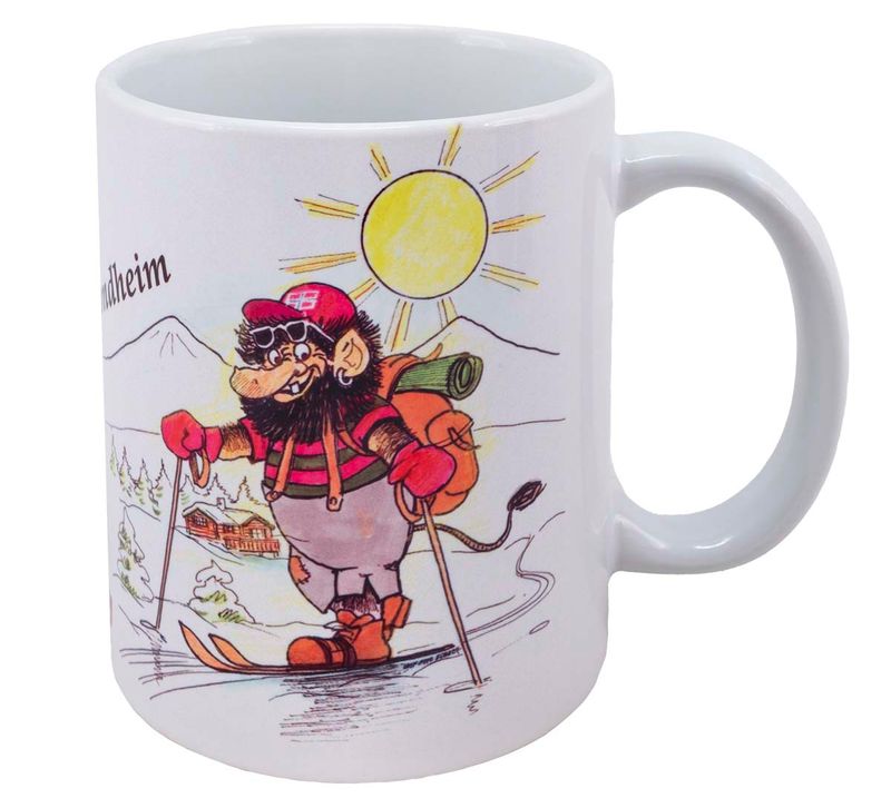 Mug troll on skis, Trondheim, Norway
