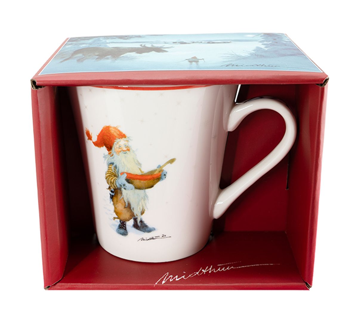 Mug, Santa with the porridge bowl 'Midthun' No. 15