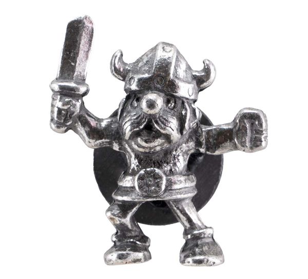 Hovedbilde Magnet, Viking med sverd, Tinn-Per