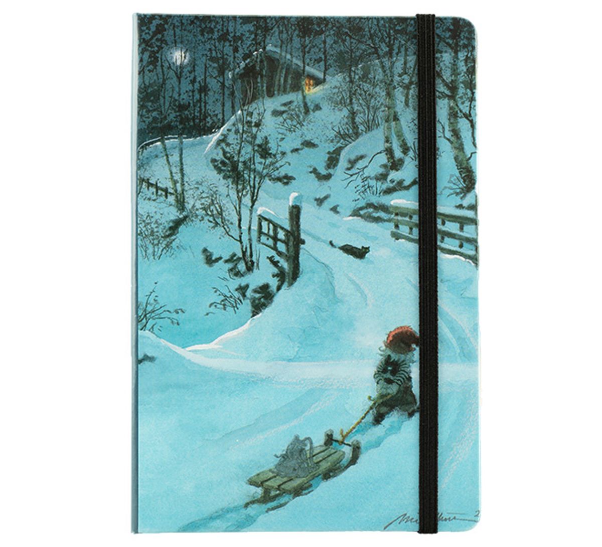 Notebook A5, Santa pulls a sleigh Midthun