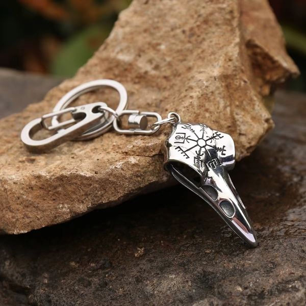 Hovedbilde Viking nøkkelring, Ravneskalle med vegviser