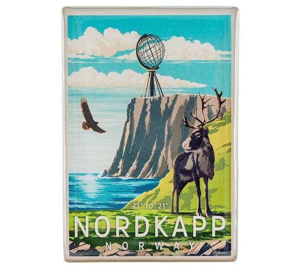 Hovedbilde Magnet, Nordkapp, retro