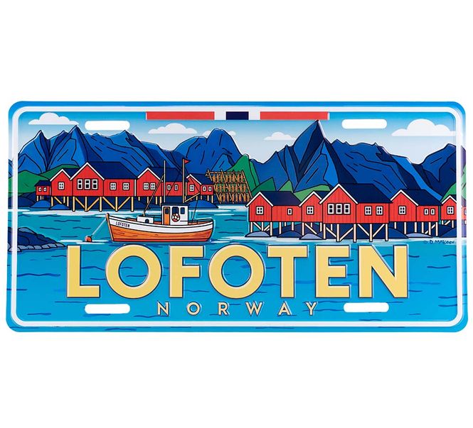 Main Image License plate with Lofoten