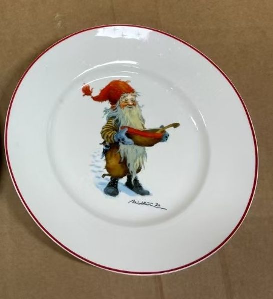Main Image Plate, Santa with the porridge bowl 'Midthun' no. ...