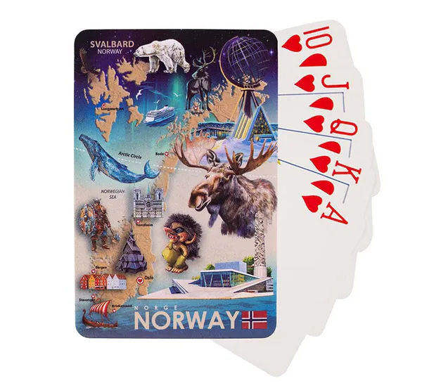 Hovedbilde Kortstokk, Norway, retro