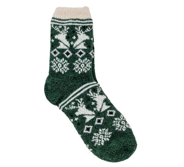 Main Image Socks, Reindeer, green