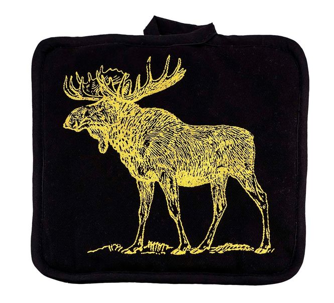 Main Image Pot holder, Golden Moose
