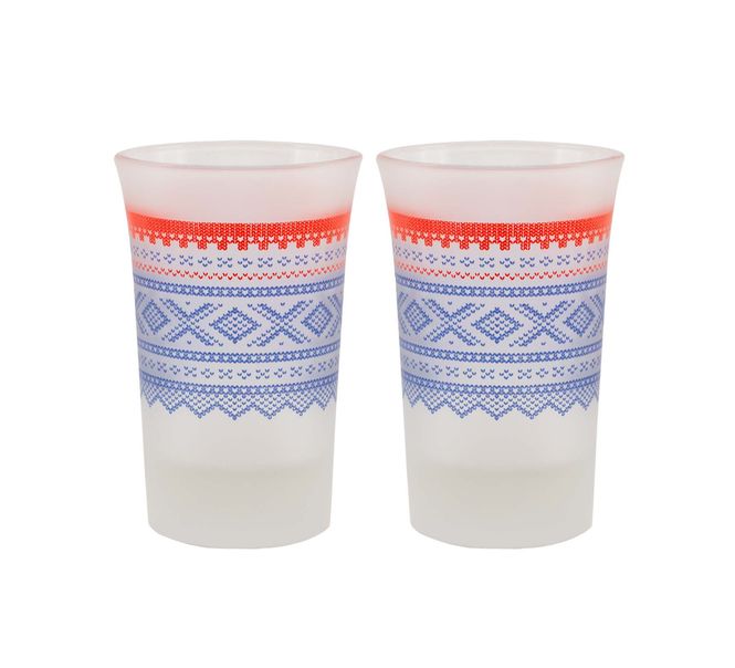 Main Image Shot glasses, MARIUS® pattern, 2-pack, blue