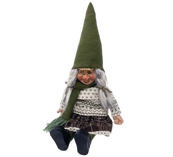 Main Image Spectacle Santa, wife, green, sitting