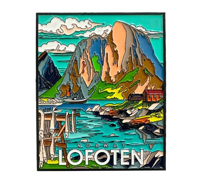 Main Image Metal magnet, Lofoten, retro