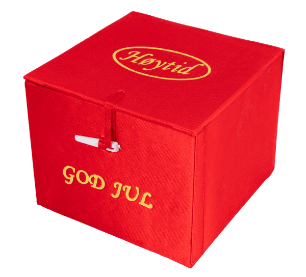 Hovedbilde Telysholder, håndmalt, Nisse med lykt